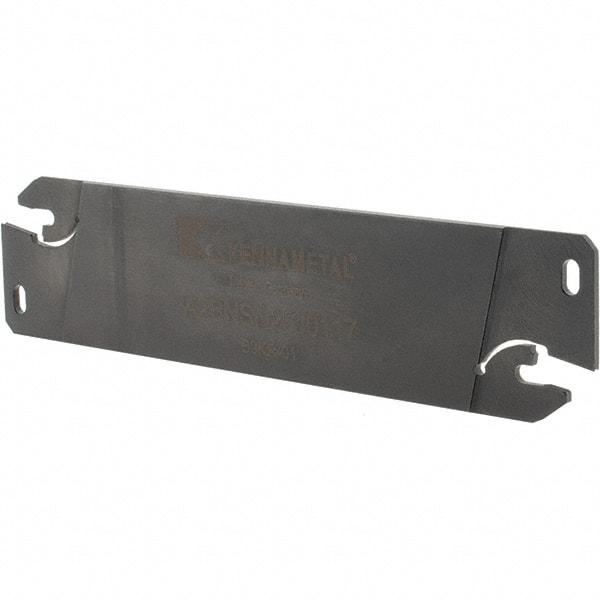 Kennametal - 1.0236" Blade Height, 0.0709" Blade Width, 4.3307" OAL, Neutral Cut, Double End Indexable Cut-Off Blade - 17mm Max Depth of Cut, A2BNSN Blade, A2 Cut-Off Series - USA Tool & Supply