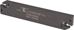 Kennametal - 1.2598" Blade Height, 0.2126" Blade Width, 5.9055" OAL, Neutral Cut, Double End Indexable Cut-Off Blade - 60mm Max Depth of Cut, A2BNSN Blade, A2 Cut-Off Series - USA Tool & Supply