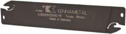 Kennametal - 1.2598" Blade Height, 0.0945" Blade Width, 5.9055" OAL, Neutral Cut, Double End Indexable Cut-Off Blade - 19mm Max Depth of Cut, A2BNSN Blade, A2 Cut-Off Series - USA Tool & Supply