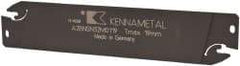 Kennametal - 1.2598" Blade Height, 0.0945" Blade Width, 5.9055" OAL, Neutral Cut, Double End Indexable Cut-Off Blade - 19mm Max Depth of Cut, A2BNSN Blade, A2 Cut-Off Series - USA Tool & Supply