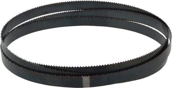 Starrett - 10 TPI, 5' 4-1/2" Long x 1/2" Wide x 0.025" Thick, Welded Band Saw Blade - Carbon Steel, Toothed Edge, Raker Tooth Set, Flexible Back, Contour Cutting - USA Tool & Supply