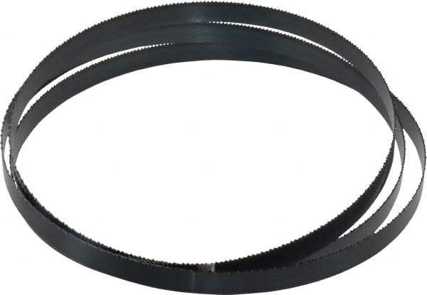 Starrett - 14 TPI, 5' 4-1/2" Long x 1/2" Wide x 0.025" Thick, Welded Band Saw Blade - Carbon Steel, Toothed Edge, Raker Tooth Set, Flexible Back, Contour Cutting - USA Tool & Supply