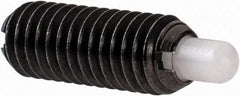 Gibraltar - M6 x 1.0, 16mm Thread Length, 4mm Plunger Projection, Steel Threaded Spring Plunger - 3.02mm Max Plunger Diam, 0.14 Kg Init End Force, 1.59 Kg Final End Force - USA Tool & Supply