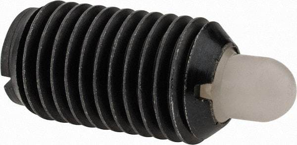 Gibraltar - M16 x 2.0, 28.5mm Thread Length, 8mm Plunger Projection, Steel Threaded Spring Plunger - 7.87mm Max Plunger Diam, 0.91 Kg Init End Force, 4.76 Kg Final End Force - USA Tool & Supply