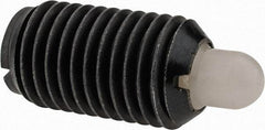 Gibraltar - M16 x 2.0, 28.5mm Thread Length, 8mm Plunger Projection, Steel Threaded Spring Plunger - 7.87mm Max Plunger Diam, 0.91 Kg Init End Force, 4.76 Kg Final End Force - USA Tool & Supply