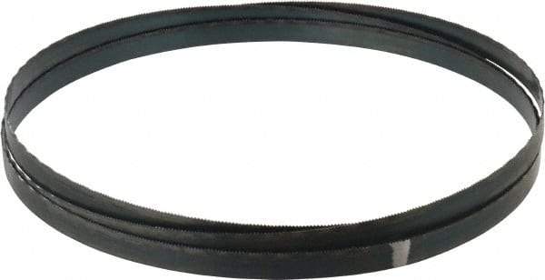 Starrett - 18 TPI, 7' 5" Long x 1/2" Wide x 0.025" Thick, Welded Band Saw Blade - Carbon Steel, Toothed Edge, Wavy Tooth Set, Flexible Back, Contour Cutting - USA Tool & Supply