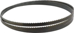 Starrett - 4 TPI, 7' 9-1/2" Long x 1/2" Wide x 0.025" Thick, Welded Band Saw Blade - Carbon Steel, Toothed Edge, Raker Tooth Set, Flexible Back, Contour Cutting - USA Tool & Supply