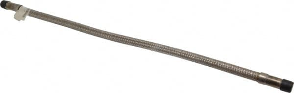 Made in USA - 24" OAL, 3/8" ID, 1,450 Max psi, Flexible Metal Hose Assembly - USA Tool & Supply