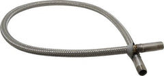 Made in USA - 48" OAL, 1/2" ID, 1,160 Max psi, Flexible Metal Hose Assembly - USA Tool & Supply