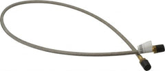 Made in USA - 36" OAL, 1/4" ID, 3,000 Max psi, Flexible Metal Hose Assembly - USA Tool & Supply