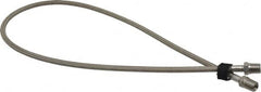 Made in USA - 36" OAL, 1/4" ID, 3,000 Max psi, Flexible Metal Hose Assembly - USA Tool & Supply