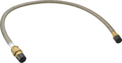 Made in USA - 48" OAL, 5/8" ID, 1,200 Max psi, Flexible Metal Hose Assembly - USA Tool & Supply