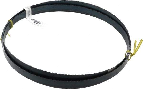 Starrett - 10 TPI, 8' 11" Long x 3/4" Wide x 0.032" Thick, Welded Band Saw Blade - Carbon Steel, Toothed Edge, Raker Tooth Set, Flexible Back, Contour Cutting - USA Tool & Supply