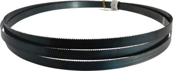 Starrett - 8 TPI, 10' 10-1/2" Long x 3/4" Wide x 0.032" Thick, Welded Band Saw Blade - Carbon Steel, Toothed Edge, Raker Tooth Set, Flexible Back, Contour Cutting - USA Tool & Supply