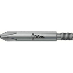 Wera - #2 Phillips Screwdriver Bit - #10-32 Drive, 1-47/64" OAL - USA Tool & Supply