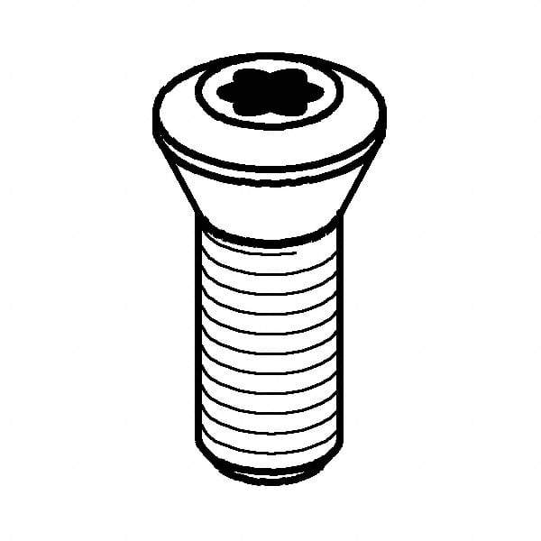 Kennametal - Lock Screw for Indexables - For Use with Wedges - USA Tool & Supply