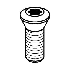 Kennametal - Lock Screw for Indexables - For Use with Wedges - USA Tool & Supply