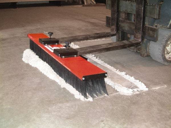 Trynex - 60" Wide Sweeper Fork Lift - Polypropylene Bristles - USA Tool & Supply