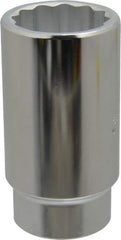 Proto - 1-5/16", 1/2" Drive, Deep Hand Socket - 12 Points, 3-1/2" OAL, Chrome Finish - USA Tool & Supply