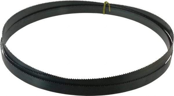 Starrett - 6 TPI, 12' 6" Long x 1" Wide x 0.035" Thick, Welded Band Saw Blade - Carbon Steel, Toothed Edge, Raker Tooth Set, Flexible Back, Contour Cutting - USA Tool & Supply