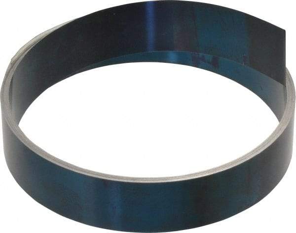 Value Collection - 0.005 Inch Thick x 3/4 Inch Wide x 17 Ft. Long, Spring Steel Coil - 1095 Blue Tempered Steel - USA Tool & Supply
