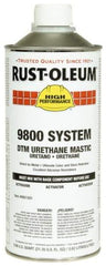 Rust-Oleum - 1 Gal Gloss Regal Red Urethane Mastic - 162 to 274 Sq Ft/Gal Coverage, <340 g/L VOC Content, Direct to Metal - USA Tool & Supply