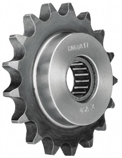 Browning - 1.65" Outside Diam, Steel, Chain Idler Sprocket - Chain Size 25 - USA Tool & Supply