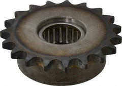 Browning - 3.28" Outside Diam, Steel, Chain Idler Sprocket - Chain Size 40 - USA Tool & Supply