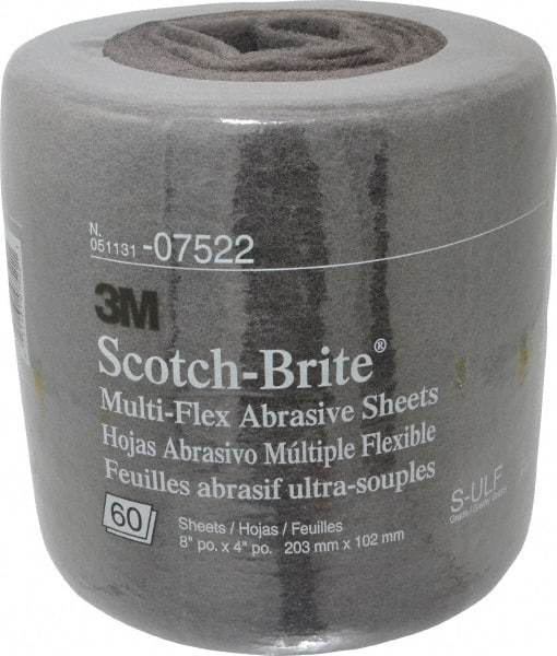 3M - 20' Long Nonwoven Roll - Very Fine Grade, Gray, Silicon Carbide - USA Tool & Supply