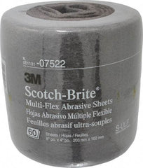3M - 20' Long Nonwoven Roll - Very Fine Grade, Gray, Silicon Carbide - USA Tool & Supply