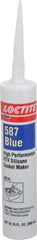 Loctite - 300 mL Cartridge Blue RTV Silicone Joint Sealant - 30 min Tack Free Dry Time, 24 hr Full Cure Time, Series 587 - USA Tool & Supply