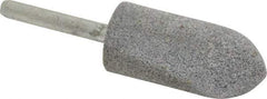 Norton - 7/8" Head Diam x 2" Thickness, A11, Pointed Tree End, Aluminum Oxide Mounted Point - Medium Grade, 60 Grit - USA Tool & Supply