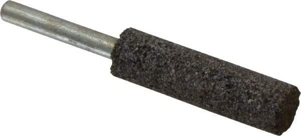 Norton - 1/2" Head Diam x 2" Thickness, W189, Cylinder End, Zirconia Alumina Mounted Point - Very Coarse Grade, 24 Grit, 26,830 RPM - USA Tool & Supply