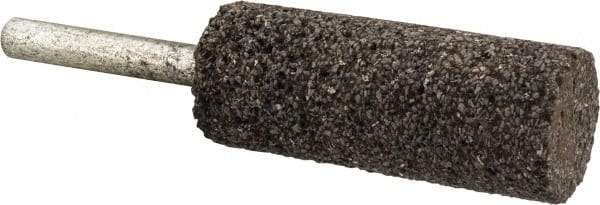 Norton - 3/4" Head Diam x 2" Thickness, W208, Cylinder End, Zirconia Alumina Mounted Point - Very Coarse Grade, 24 Grit, 22,830 RPM - USA Tool & Supply