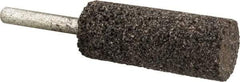 Norton - 3/4" Head Diam x 2" Thickness, W208, Cylinder End, Zirconia Alumina Mounted Point - Very Coarse Grade, 24 Grit, 22,830 RPM - USA Tool & Supply