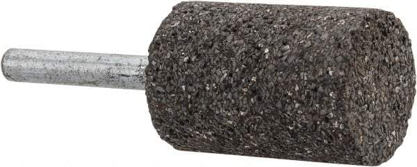 Norton - 1" Head Diam x 1-1/2" Thickness, W221, Cylinder End, Zirconia Alumina Mounted Point - Very Coarse Grade, 24 Grit, 24,490 RPM - USA Tool & Supply