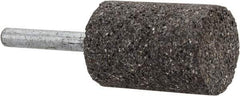 Norton - 1" Head Diam x 1-1/2" Thickness, W221, Cylinder End, Zirconia Alumina Mounted Point - Very Coarse Grade, 24 Grit, 24,490 RPM - USA Tool & Supply
