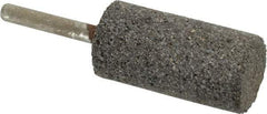 Norton - 1" Head Diam x 2" Thickness, W222, Cylinder End, Zirconia Alumina Mounted Point - Very Coarse Grade, 24 Grit, 20,250 RPM - USA Tool & Supply