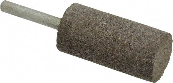 Norton - 1" Head Diam x 2" Thickness, W222, Cylinder End, Zirconia Alumina Mounted Point - Very Coarse Grade, 30 Grit, 20,250 RPM - USA Tool & Supply