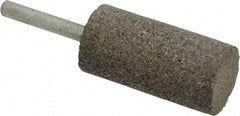 Norton - 1" Head Diam x 2" Thickness, W222, Cylinder End, Zirconia Alumina Mounted Point - Very Coarse Grade, 30 Grit, 20,250 RPM - USA Tool & Supply