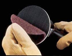 3M - 8" Diam, Silicon Carbide Hook & Loop Disc - Super Fine Grade, Nonwoven, Series SC-DH - USA Tool & Supply
