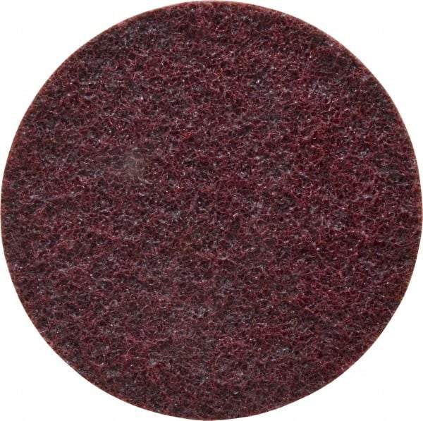 3M - 4" Diam, Aluminum Oxide Hook & Loop Disc - Medium Grade, Nonwoven, Series SC-DH - USA Tool & Supply