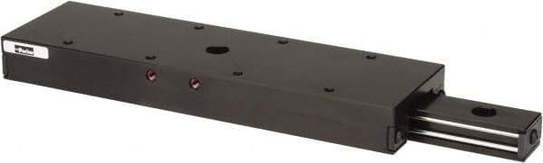 Parker - 154 Lb. Capacity, 10-32 Mount Hole, 6" Travel, Ball Bearing Slide Table - Single Axis, 12 Mounting Holes, 9" Long x 2.62" Wide x 1" High - USA Tool & Supply