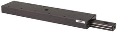 Parker - 142 Lb. Capacity, 10-32 Mount Hole, 9" Travel, Ball Bearing Slide Table - Single Axis, 10 Mounting Holes, 12" Long x 2.62" Wide x 1" High - USA Tool & Supply