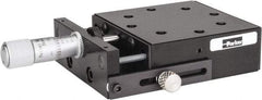 Parker - 62 Lb. Capacity, 10-32 Mount Hole, 1/2" Travel, Precision Ball Bearing Table with Center Drive - Single Axis, 8 Mounting Holes, 2.62" Long x 2.62" Wide x 1" High - USA Tool & Supply