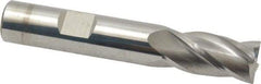 SGS - 1/2", 4 Flute, Single End, Solid Carbide, 0.015" Corner Radius End Mill - 3" OAL, 30° Helix, Right Hand Flute, 1" LOC, Right Hand Cut - USA Tool & Supply