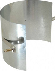 Made in USA - 4" ID Galvanized Duct Drawband - 4" Long, Standard Gage, 25 Piece - USA Tool & Supply