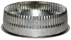 Made in USA - 8" ID Galvanized Duct Tee Cover with Crimp - Standard Gage, 30 Piece - USA Tool & Supply