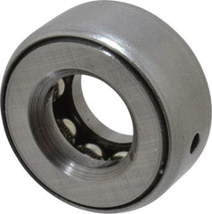 INA Bearing - 9/16" Inside x 1-7/32" Outside Diam, 9/16" Thick, Steel Ball Thrust Bearing - 5,600 Lbs. Static Capacity, 3,850 Max Pressure x Velocity - USA Tool & Supply