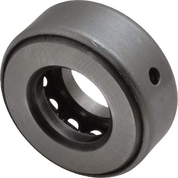 INA Bearing - 5/8" Inside x 1.344" Outside Diam, 9/16" Thick, Steel Ball Thrust Bearing - 6,700 Lbs. Static Capacity, 4,100 Max Pressure x Velocity - USA Tool & Supply